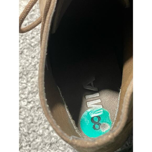 Mia Women's Size 8 Shayna Lace Up Block Heel Ankle Booties Brown GG378X - Picture 8 of 12